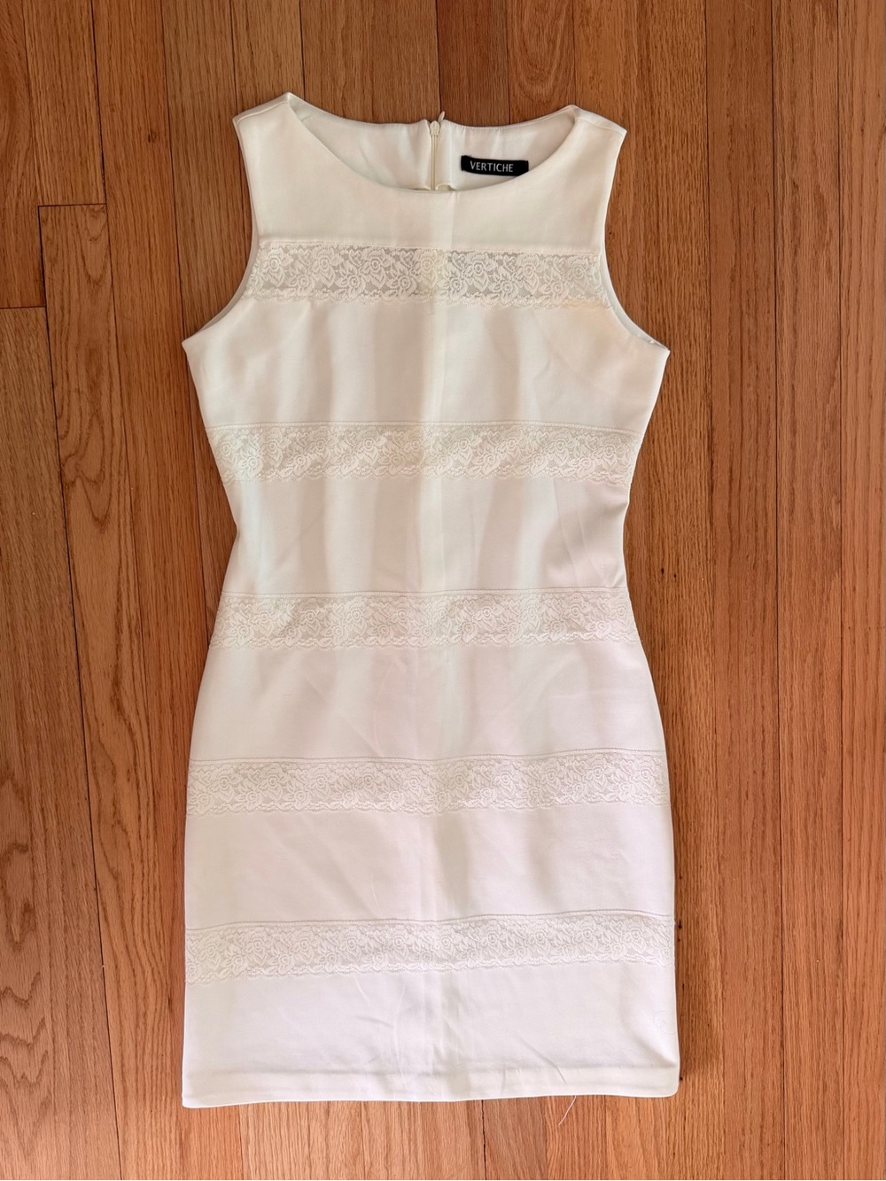 Off-White Lace-Panel Mini Dress